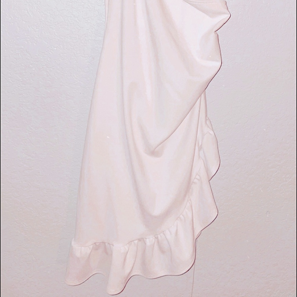 WHITE RUFFLE DRESS - Picture 2 of 3